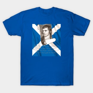 Selkirk Grace Burns Night And Scottish Saltire T-Shirt